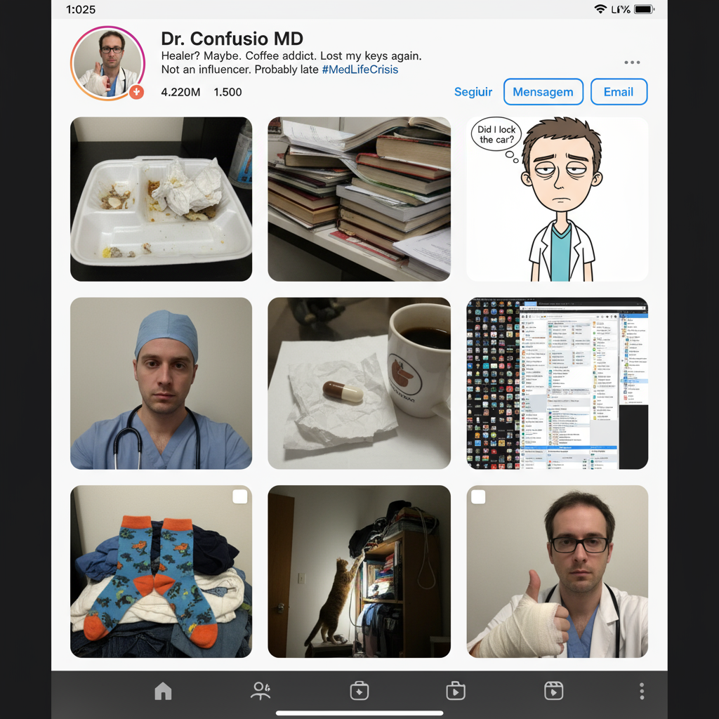 Exemplo de perfil médico amador e fraco